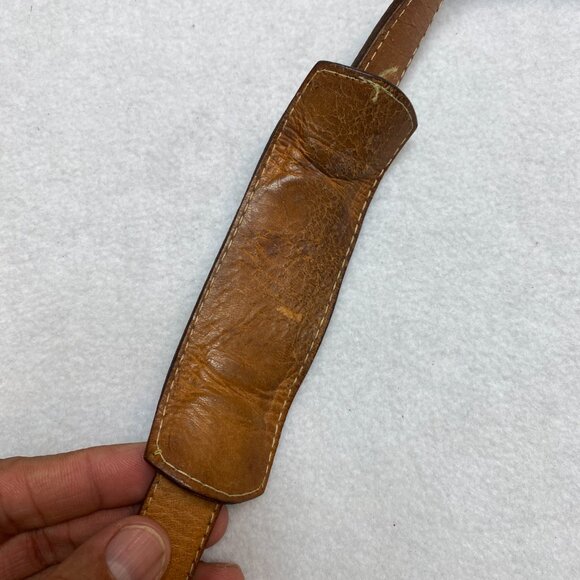 VINTAGE CANOA Crossbody Shoulder Bag Tan Pouch Phone Wallet 80s - Picture 15 of 16